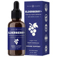 Nutrachamps Organic Elderberry Syrup Liquid Extract for Kids & Adults - Sugar-Free Vegan Sambucus Nigra Antioxidant Drops Supplement - Berry Flavor 2Oz - Immune Support & Seasonal Protection