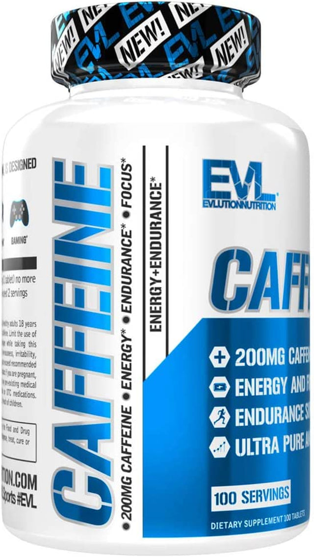 Evlution Nutrition Caffeine, 200 Mg of Caffeine per Serving (100 Servings)