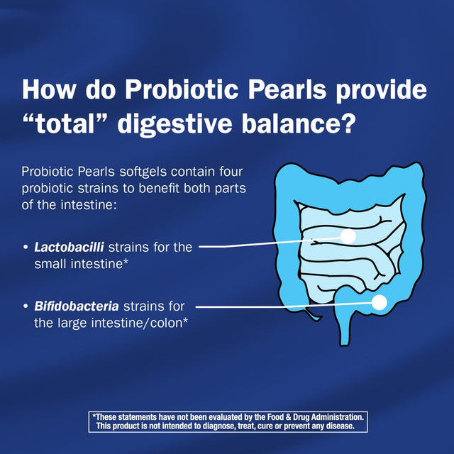 Probiotic Pearls Max Potency Digestive and Immune Softgels*, 5 Billion Cultures, 30 Count