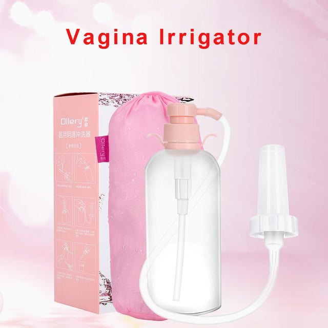 WALFRONT Vaginal Douche Bottle for Women 600Ml/20.3Oz Reusable Vaginal Cleaning Kit Vaginal Enema Douche Anal Cleaning