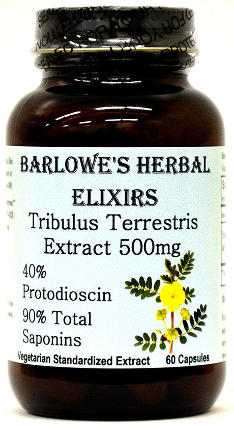 Barlowe'S Herbal Elixirs Tribulus Terrestris Extract- Premium Testosterone Booster