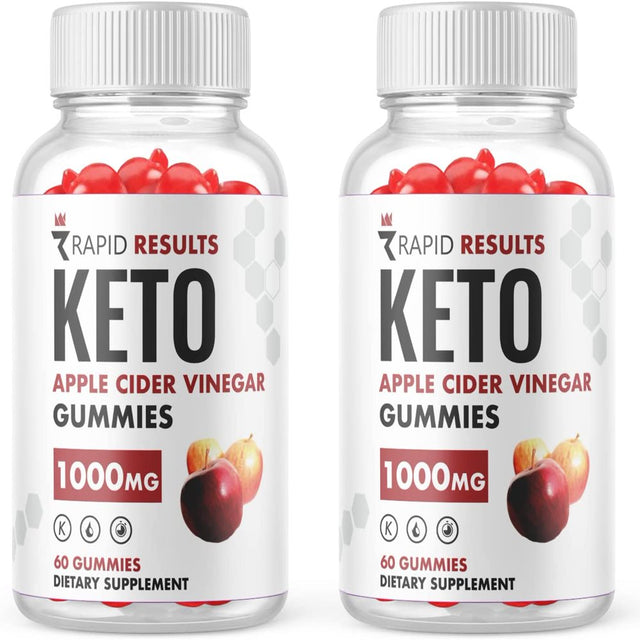 (2 Pack) Rapid Results Keto ACV Gummies - Supplement for Weight Loss - Energy & Focus Boosting Dietary Supplements for Weight Management & Metabolism - Fat Burn - 120 Gummies