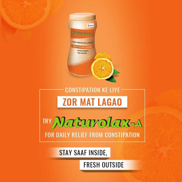 Naturolax-A Isabgol Husk Powder, Orange, 300 GMS