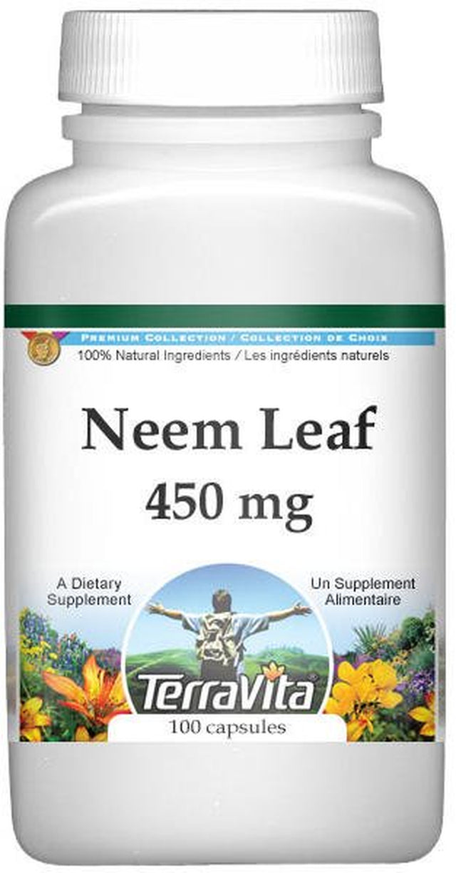 Terravita Neem Leaf - 450 Mg, (100 Capsules, 1-Pack, Zin: 514605)