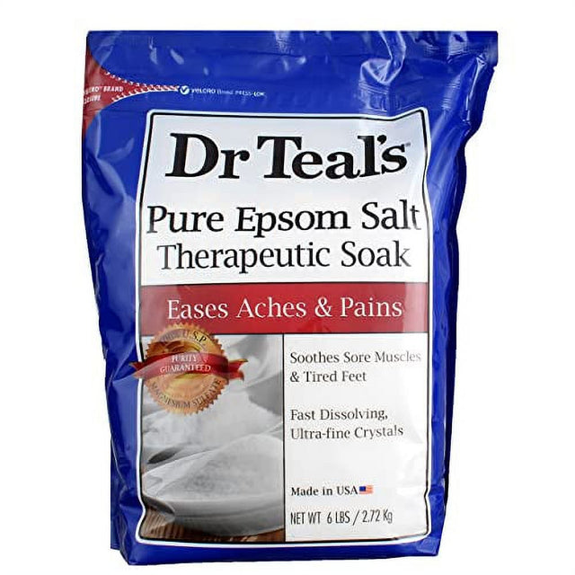 Dr. Teal'S Epsom Salt Soaking Solution Magnesium Sulfate U.S.P, 96 Ounce