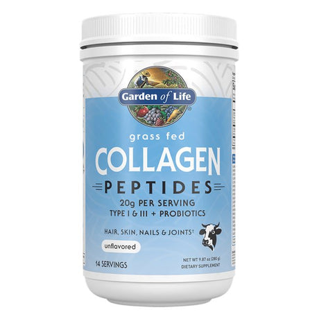 Garden of Life Grass Fed Collagen Peptides Powder | 20G Protein | 9.87Oz