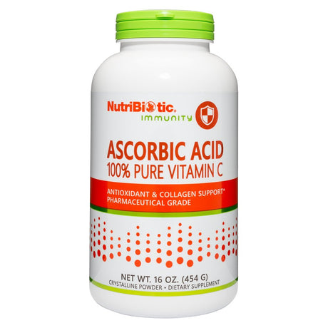 Nutribiotic Ascorbic Acid Vitamin C Powder, 16 Ounce