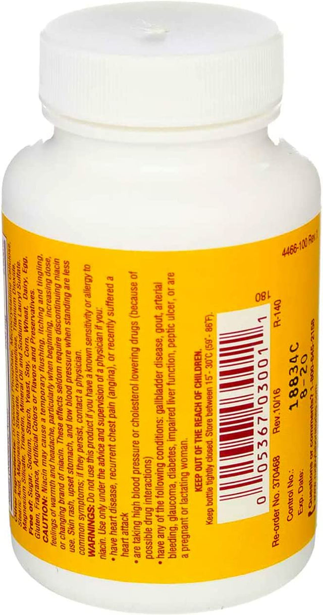 Major 10006070009 Niacin 500Mg Timed Release Captabs 100Ct (Pack of 3)