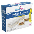 Nutriwise - Divine Cookies & Cream Diet Protein Bar | Low Sugar, Low Net Carbs, High Fiber, Chol Free, Gluten Free (7/Box)