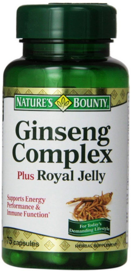 Nature'S Bounty Ginseng Complex plus Royal Jelly Capsules 75 Ea (Pack of 4)