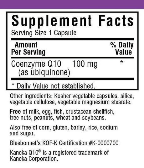 Bluebonnet - Coq10 100 Mg 60 Vcaps