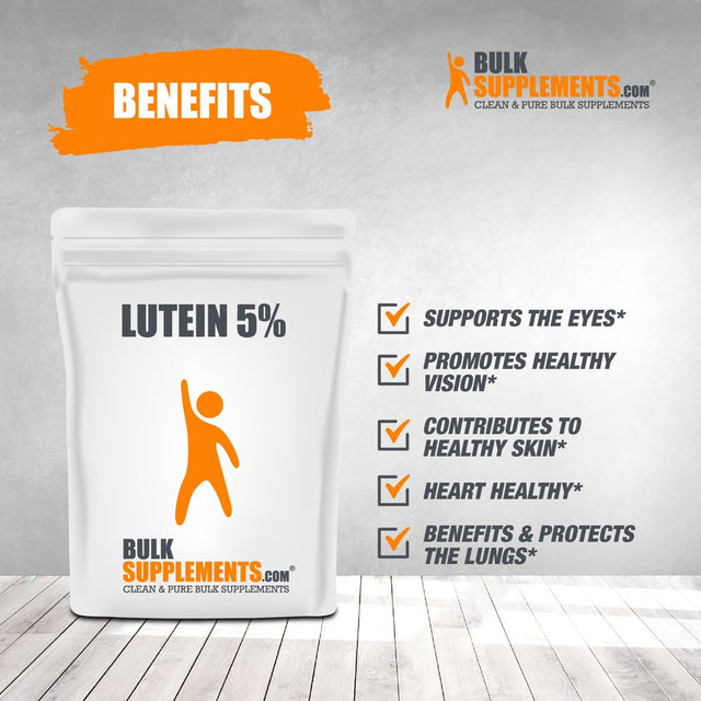 Bulksupplements.Com Lutein 5% Powder - Lutein 20Mg - Eye Vitamins - Eye Supplements (1 Kilogram)