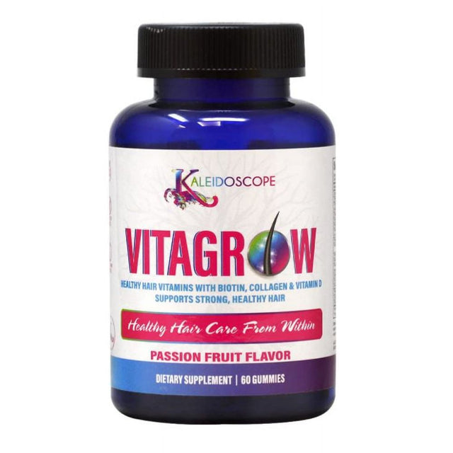 Kaleidoscope Extra Strength Miracle Drops Hair Growth 2Oz & Kaleidoscope Vitagrow Healthy Hair Vitamins 60 Gummies