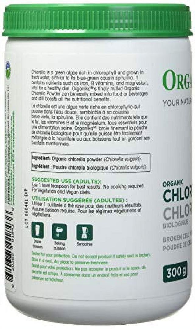 ORGANIKA Organic Chlorella Powder, 300 GR