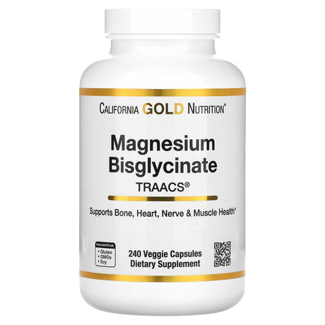 Magnesium Bisglycinate, High Absorption Albion Minerals, 240 Veggie Capsules