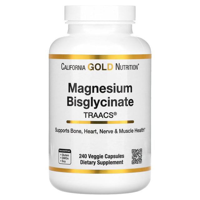 Magnesium Bisglycinate, High Absorption Albion Minerals, 240 Veggie Capsules