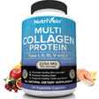 Nutrivein Multi Collagen Pills 2250Mg - 180 Capsules - Healthy Joints, Hair, Skin, Nails