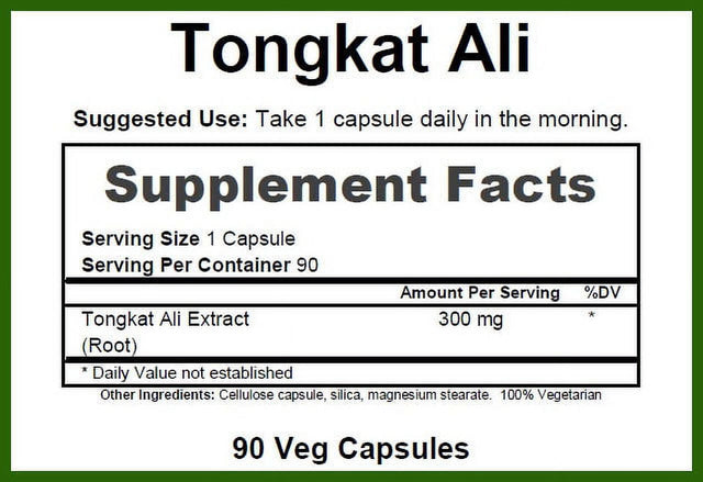 Greenpacks Tongkat Ali Extract (High-Potency) Supplement, 90 Capsules