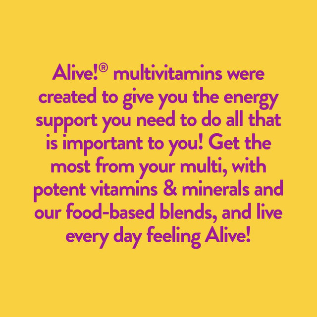 Nature’S Way Alive! Max3 Potency Women’S Multivitamin, High Potency B-Vitamins, 90 Tablets