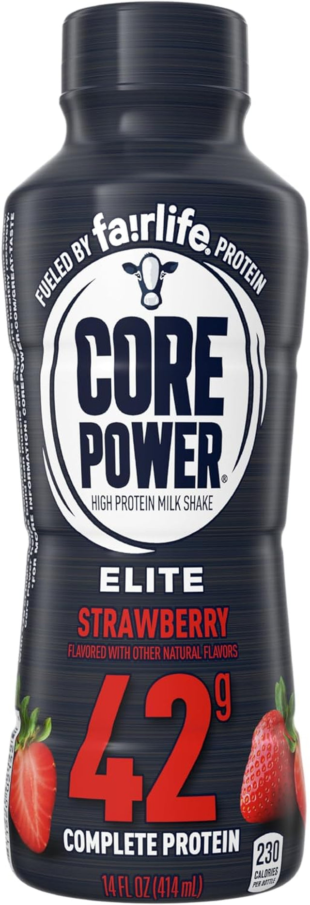 Core Power Fairlife Elite 42G High Protein Milk Shake, Ready to Drink for Workout Recovery , Strawberry, 14 Fl Oz (Pack of 1)