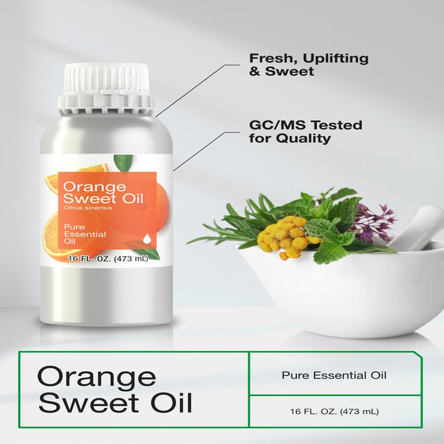 Sweet Orange Essential Oil | 16 Fl Oz | by Horbaach