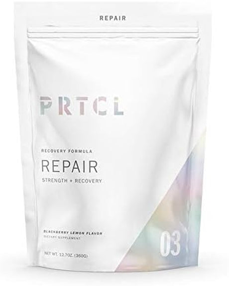 PRTCL Repair Blackberry Lemon Post Workout Recovery BCAA Powder - 30 Servings; 12G; 360G Pouch