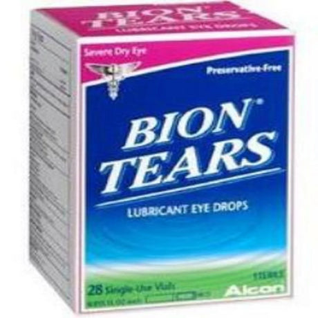 Bion Tears Lubricant Eye Drops Single Use Vials 28 Ea Pack of 3