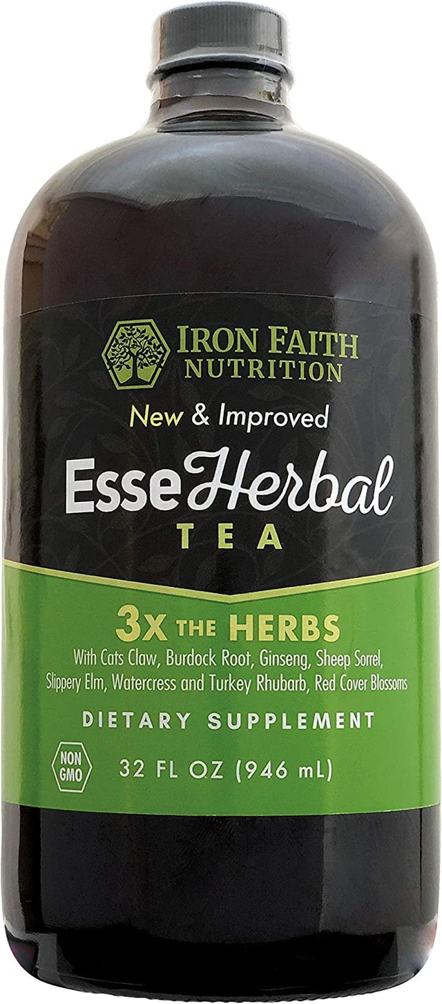 Esseherbal Tea 8 Herb Formula W/Organic Minerals/Non-Gmo/Vegan/Organic/Detox & Cleanse Support Immune System (32 Oz)