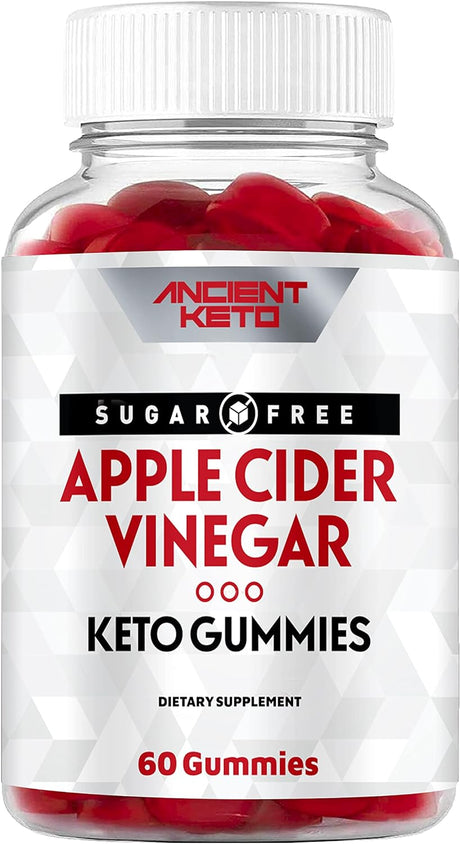 Sugar Free Keto ACV Gummies, Apple Cider Vinegar Gummy with the Mother, Sugarless, Cleanse & Detox, Healthy Weight, Immune Support, Gut Health, Vegan