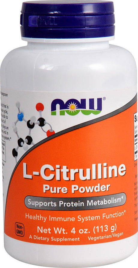 NOW L-Citrulline Pure Powder -- 4 Oz