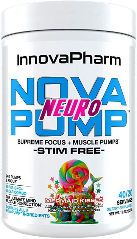 Innovapharm Novapump Neuro Mermaid Kisses Nitrix Oxide Enhancing Preworkout