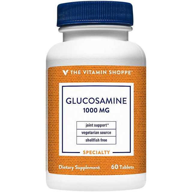 The Vitamin Shoppe Glucosamine 1,000MG, Vegetarian Source & Shellfish Free, Supports Joint Health (60 Tablets)