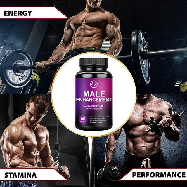 Minch Male 60 Capsules,Longer,Growth,Thicker,Male Supplement with Ginseng