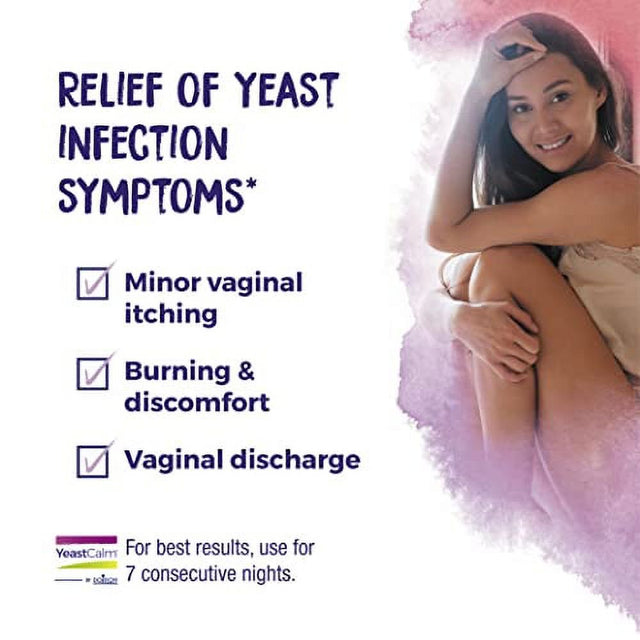 Boiron Yeastcalm Homeopathic Suppositories for Yeast Infections, Burning, Discharge, and Minor Vaginal Itching - 7 Count