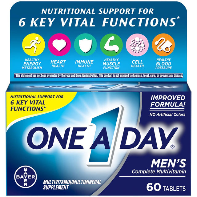 One a Day Men'S Multivitamin Tablets, Multivitamins for Men, 60 Count