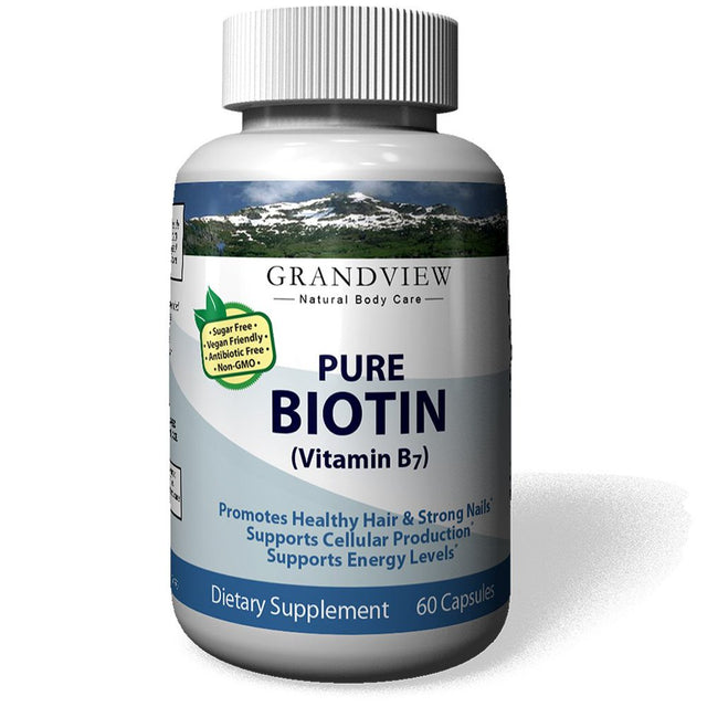 Biotin Pure - Promotes Healthy Hair Growth Boosts Metabolism Supports Strong Nails Maintains Healthy, Youthful Looking Skin Helps Breakdown Carbohydrates