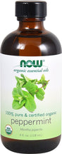 NOW Foods Organic Essential Oils Peppermint Oil -- 4 Fl Oz