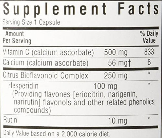 Bluebonnet Vitamin C 500 Mg, 180 Ct