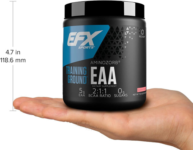 EFX Sports Training Ground EAA | Essential Amino Acids Supplement | Energy & Protein Synthesis | Pre, Intra, or Post Workout | 40 Servings (Georgia Peach)