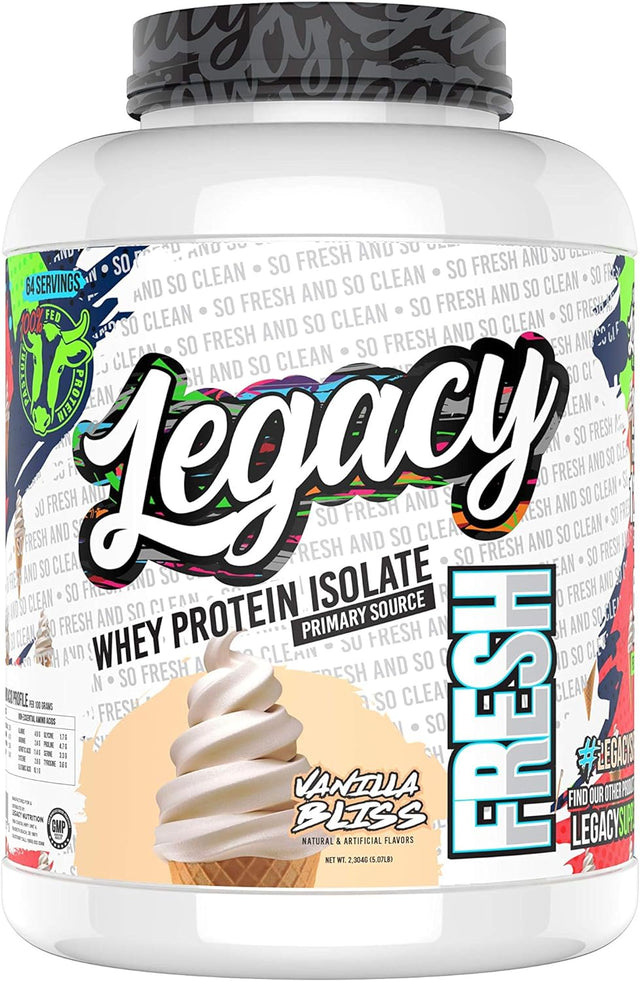 Fresh Vanilla Bliss 5Lb | 26G Pasture Fed Premium Whey Protein | High Protein + Amino Acids | Muscle Building