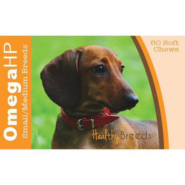 Healthy Breeds Dachshund Omega HP Fatty Acid Skin and Coat Support Soft Chews