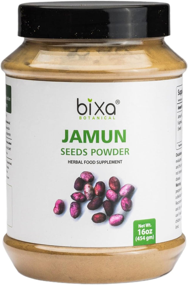 Bixa BOTANICAL Jamun Powder/Black Plum (Eugenia Jambolana) 1 Pound /16 Oz | Herbal Powder Supports Proper Digestion