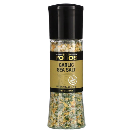 California Gold Nutrition, FOODS - Garlic Sea Salt Grinder, 9.52 Oz