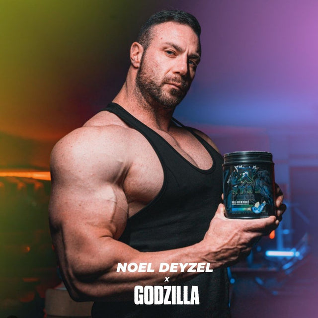 Ryse Noel Deyzel X Godzilla Pre Workout | Intense Pumps, Energy, & Focus | Citrulline & Beta Alanine | 400Mg Total Caffeine | 40 Servings (Blackberry Lemonade)