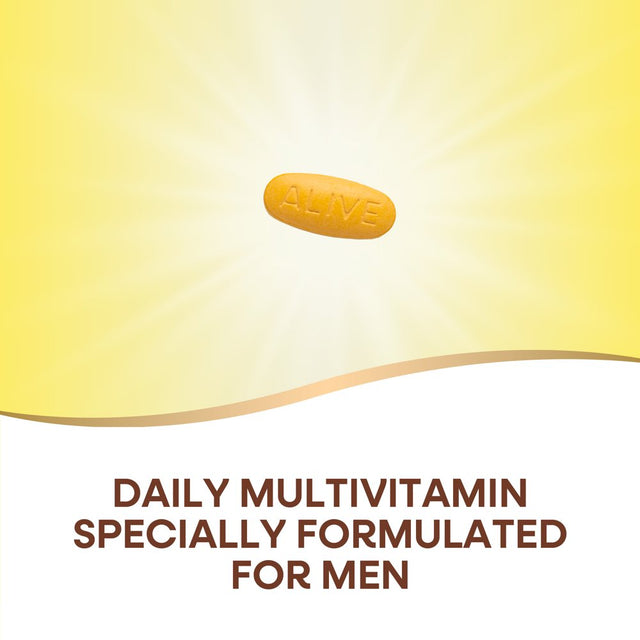 Nature'S Way Alive! Men'S Complete Multivitamin Tablets, B-Vitamins, 50 Count