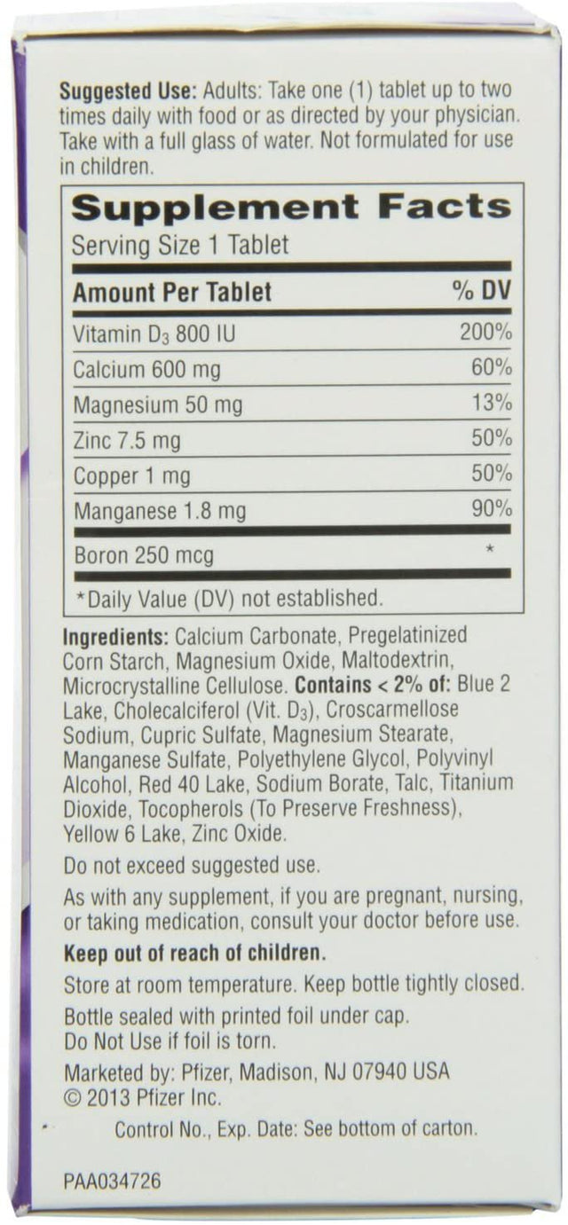 Caltrate 600+D3 Calcium and Vitamin D Supplement Tablets - 60 Count