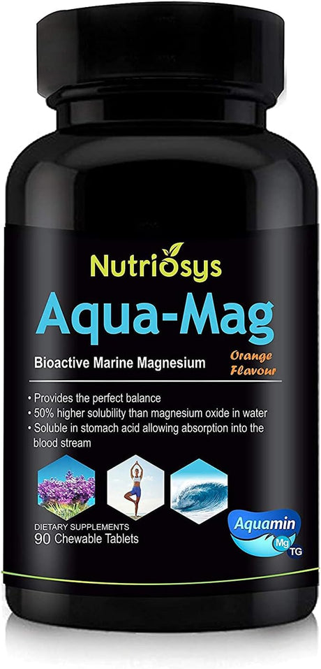 Nutriosys Aqua-Mag, Aquamin Bioactive Marine Magnesium (90 Tablets)