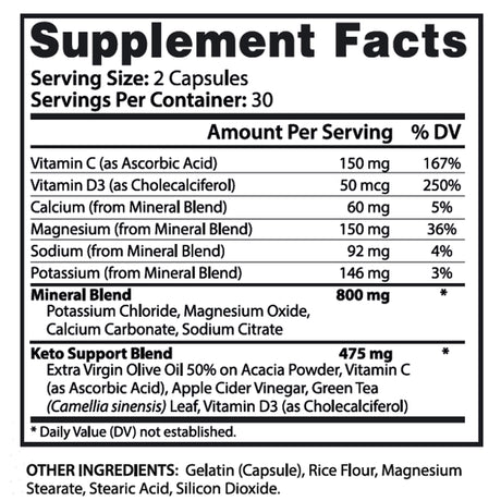 Xtreme Fit Keto ACV Pills 1275Mg Alternative to Gummies Dietary Supplement 60 Capsules