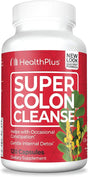 Health plus Super Colon Cleanse Psyllium with Herbs, 500Mg Capsules 120 Ea (Pack of 2)