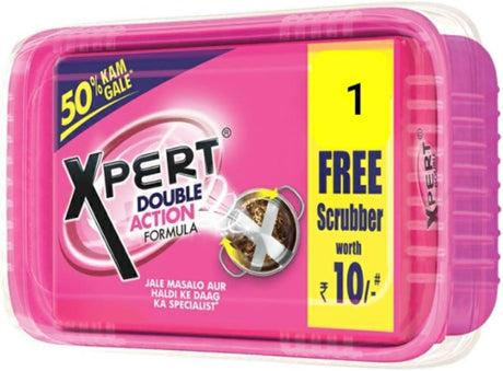 Xpert Dishwashing Bar from Ghadi Detagent. Super Sever Big 1000G Bar +Free Scrub Pad (500G×2)